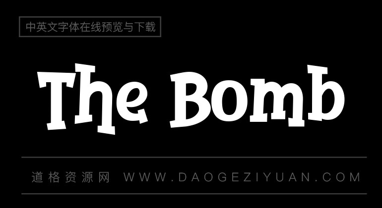 the bomb-英文字体免费字体下载大全-道格资源