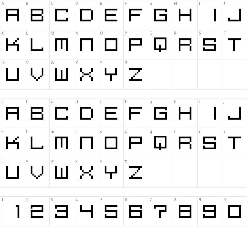 M39 Squarefuture字符映射图
