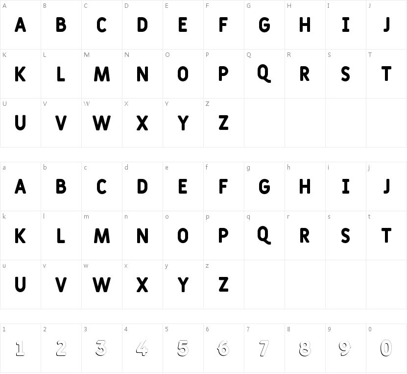 Fulbo Champagne字符映射图