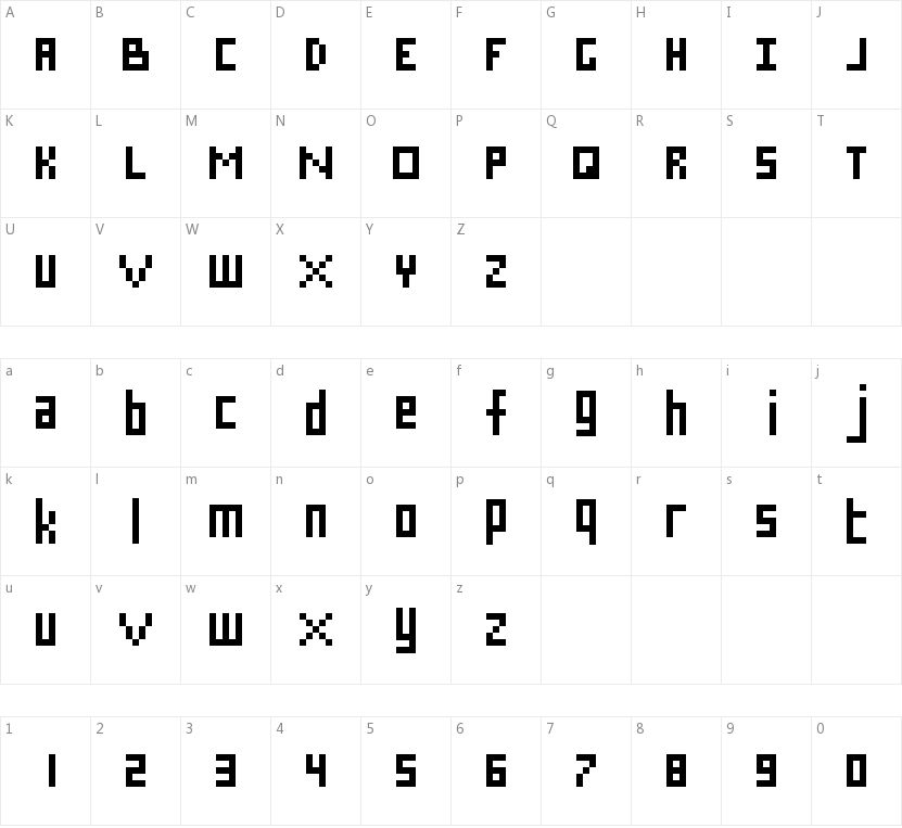 Squary字符映射图
