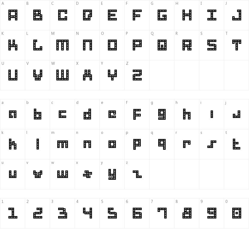 Drid Herder字符映射图