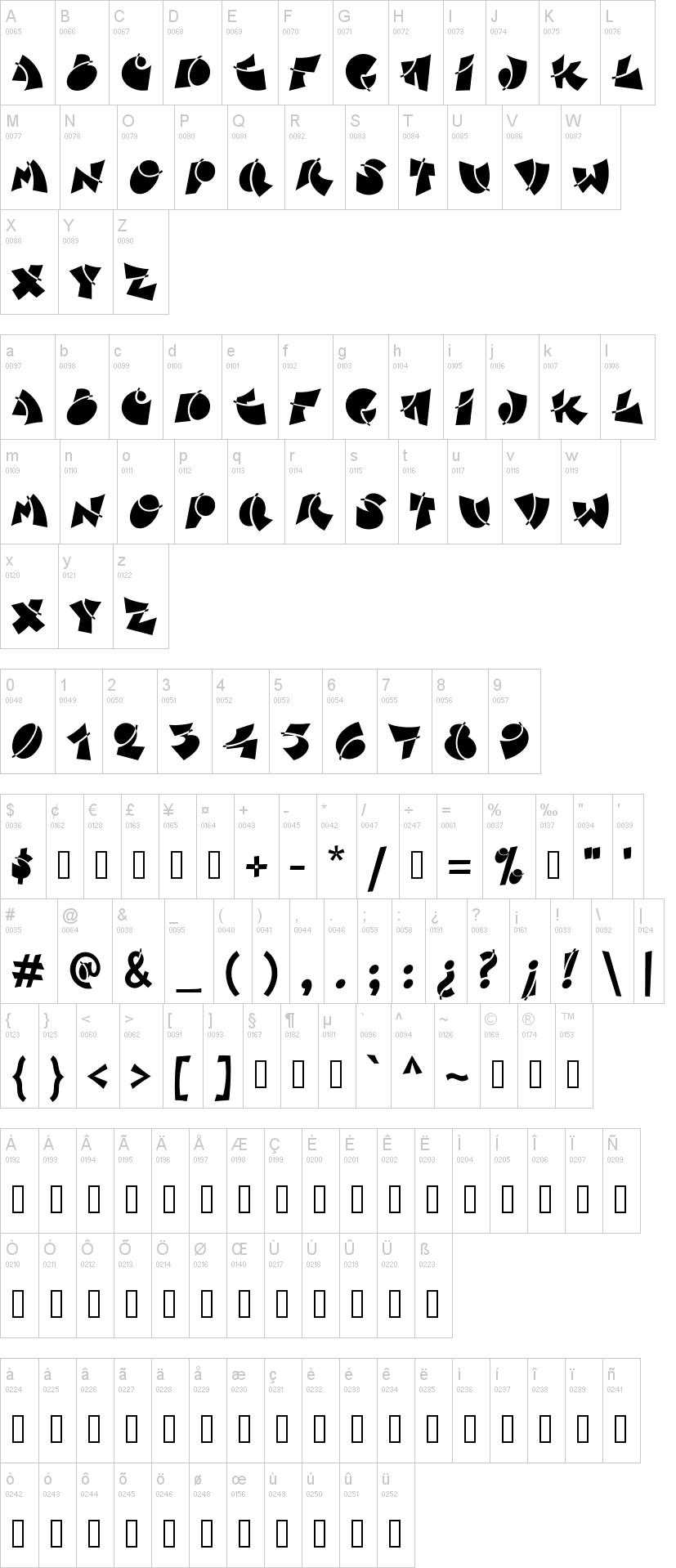 Extra Step字符映射图