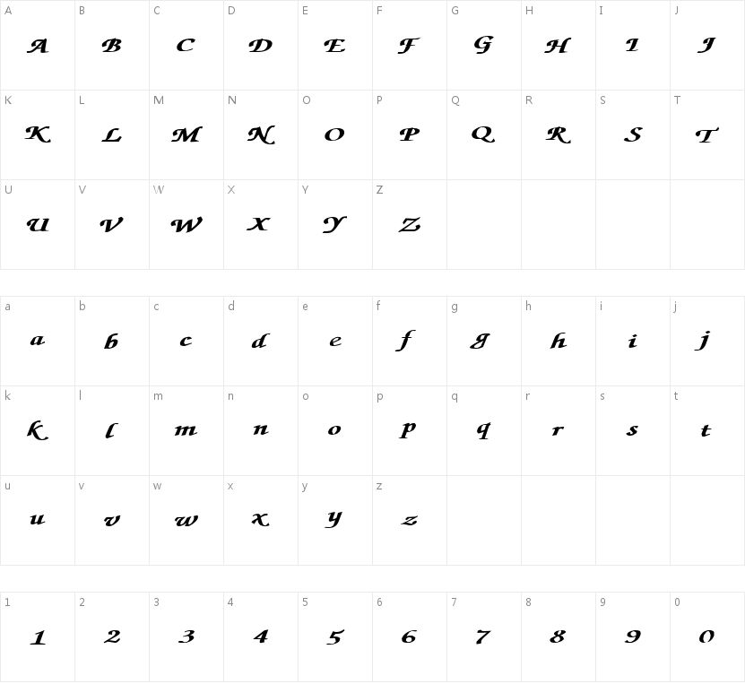 HyFRibbon字符映射图