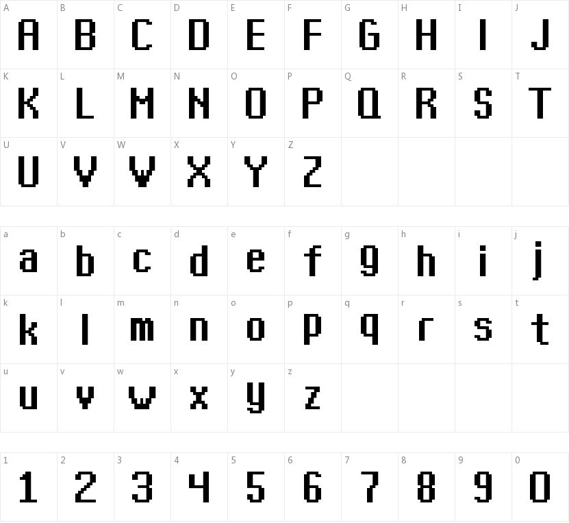 Kharon 4a字符映射图