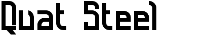 Quat SteelFree font download