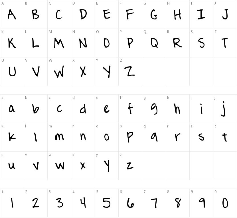DJB Journaling字符映射图