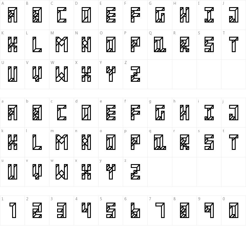 Apartment字符映射图