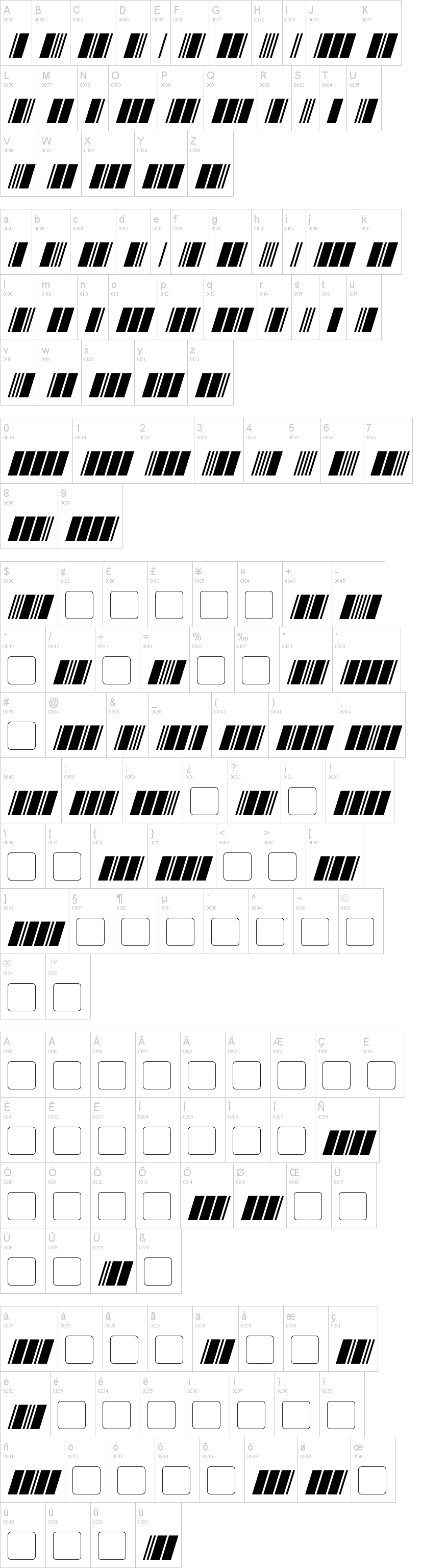 Morse Tech字符映射图