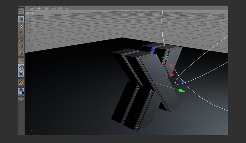 【C4D教程】金属挤压字体建模制作教程