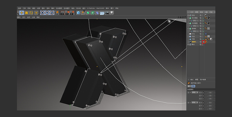 【C4D教程】金属挤压字体建模制作教程