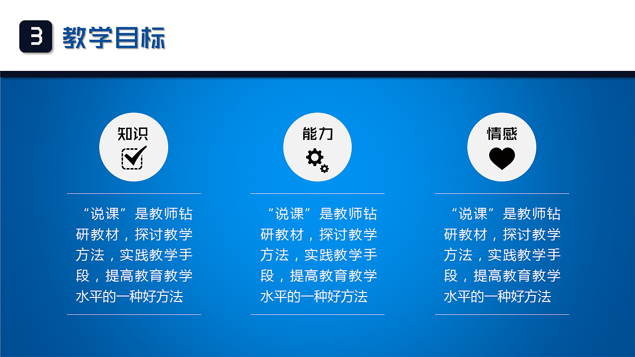 一个可以用于全国信息化教学大赛的说课PPT模板