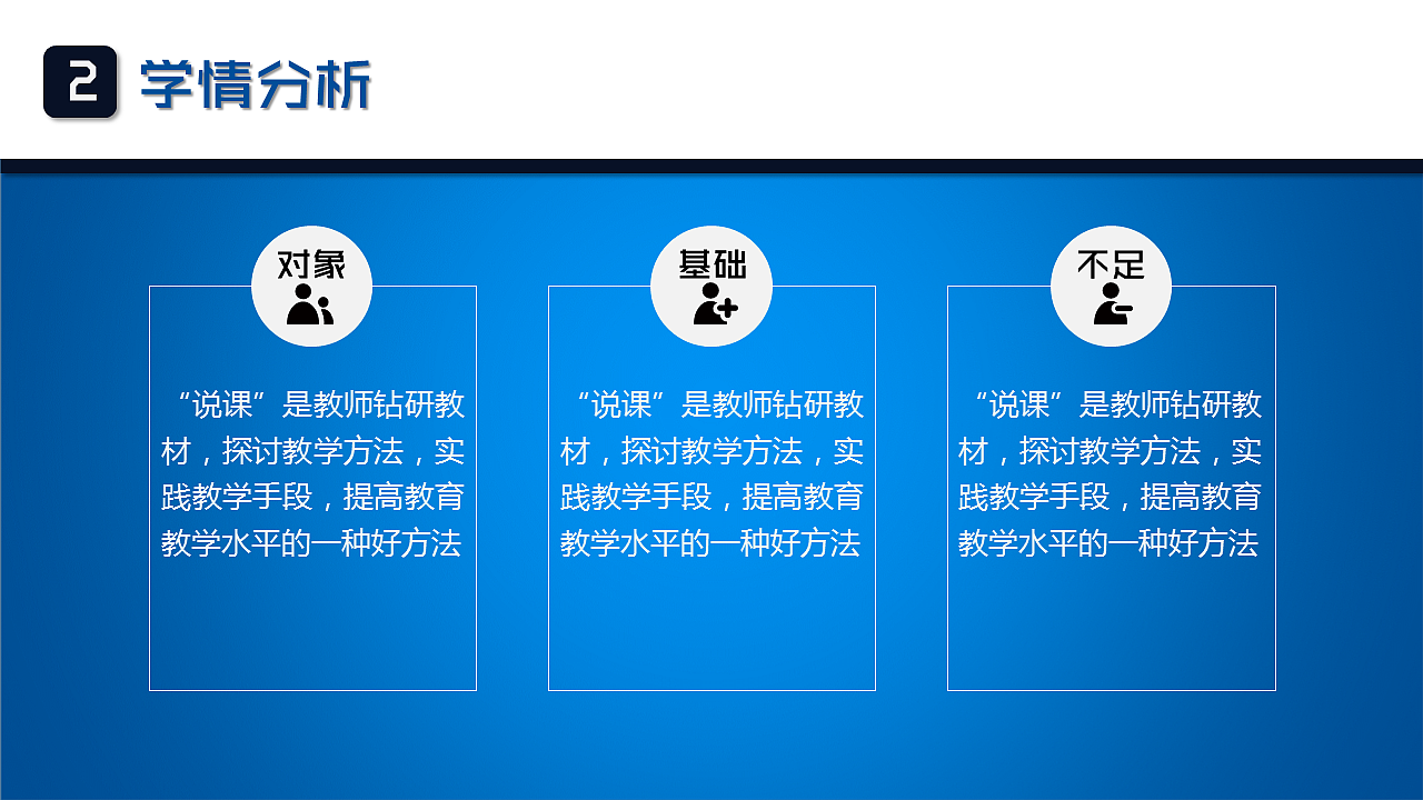 一个可以用于全国信息化教学大赛的说课PPT模板