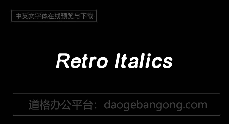 Retro Italics