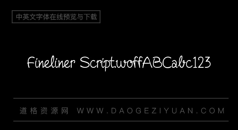 Fineliner Script.woff