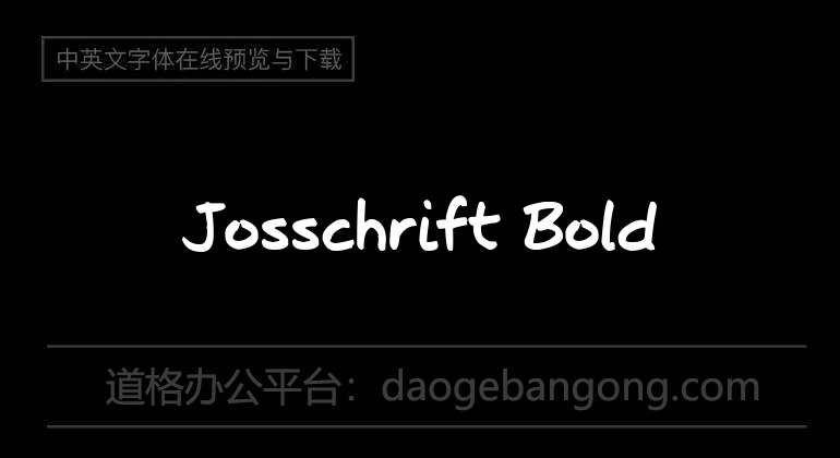 Josschrift Bold