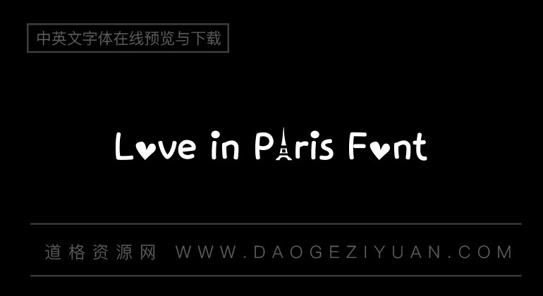 Love in Paris Font