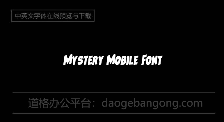 Mystery Mobile Font