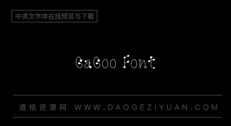 GaGoo Font