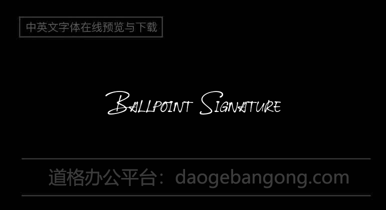 Ballpoint Signature