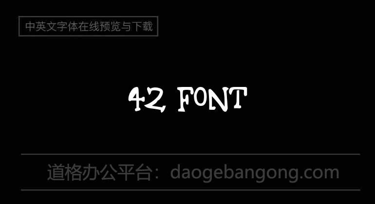 42 Font