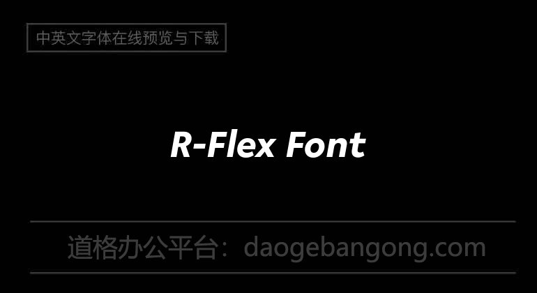 R-Flex Font