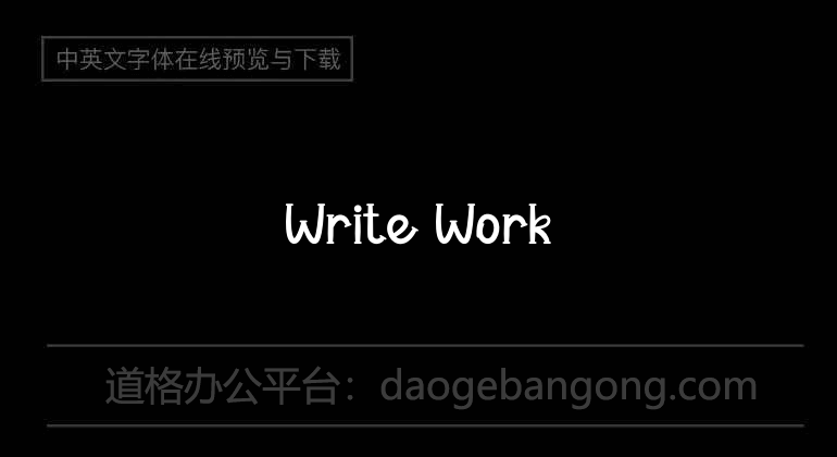 Write Work