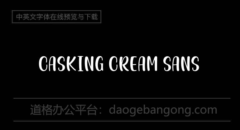 Casking Cream Sans