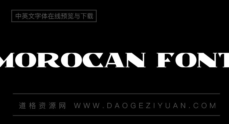 Morocan Font