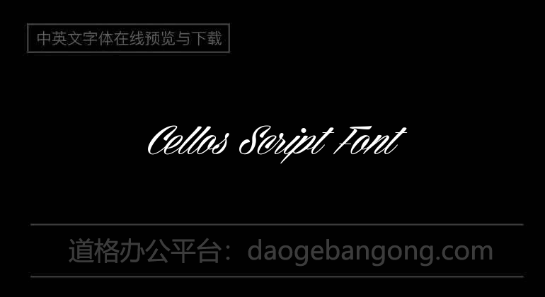 Cellos Script Font