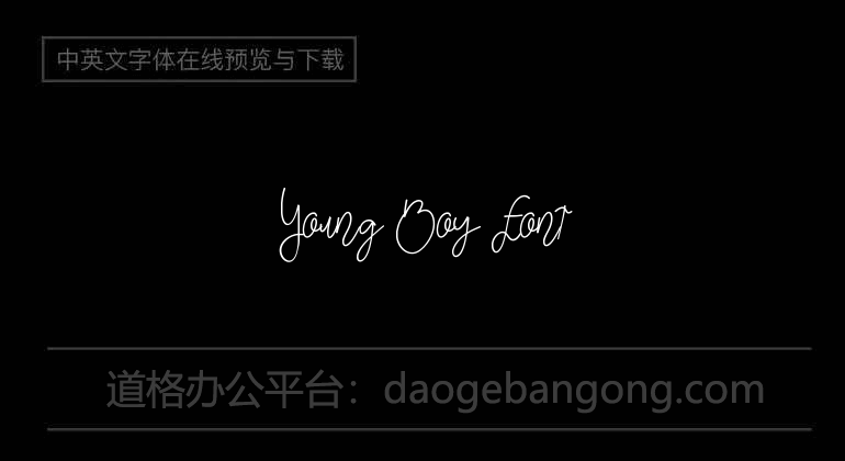 Young Boy Font