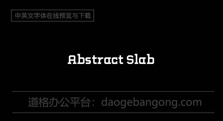 Abstract Slab
