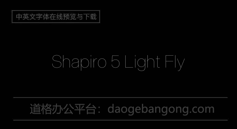 Shapiro 5 Light Fly