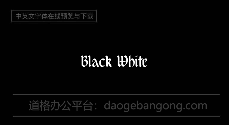 Black White