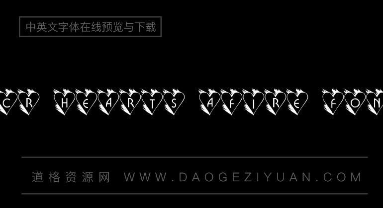 LCR Hearts Afire Font