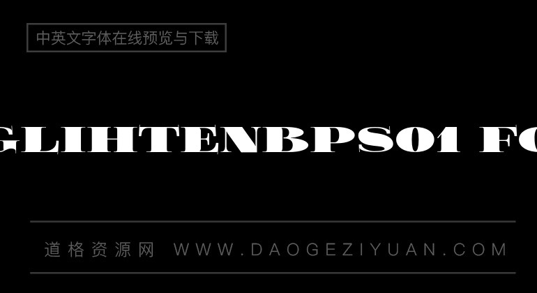 FoglihtenBPS01 Font