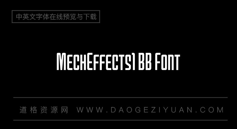 MechEffects1 BB Font