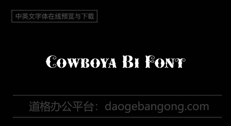 Cowboya Bi Font