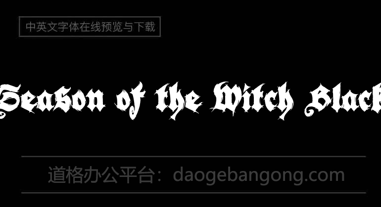 Season of the Witch Black