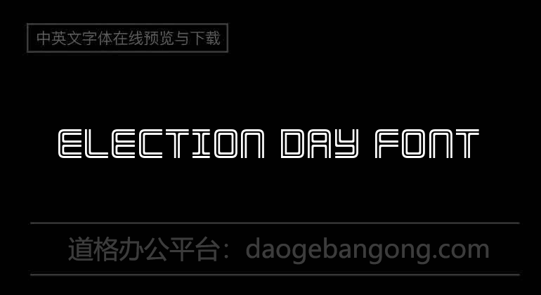 Election Day Font