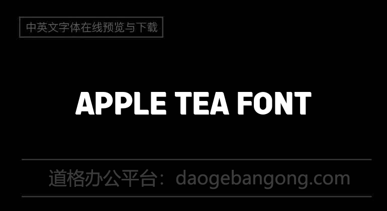 Apple Tea Font