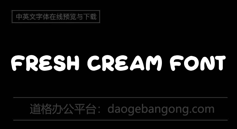 Fresh Cream Font