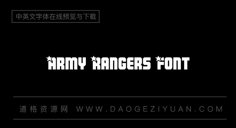 Army Rangers Font