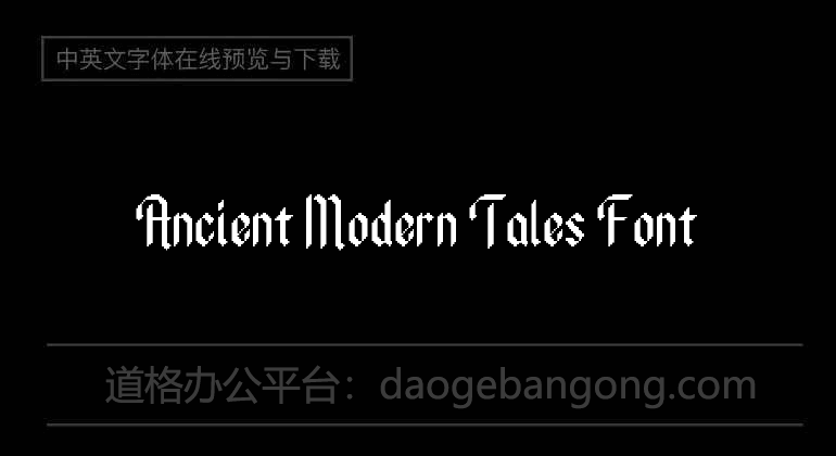 Ancient Modern Tales Font