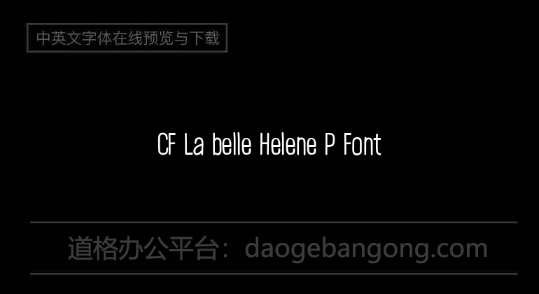 CF La belle Helene P Font