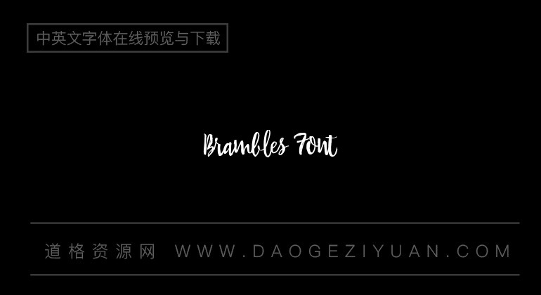 Brambles Font