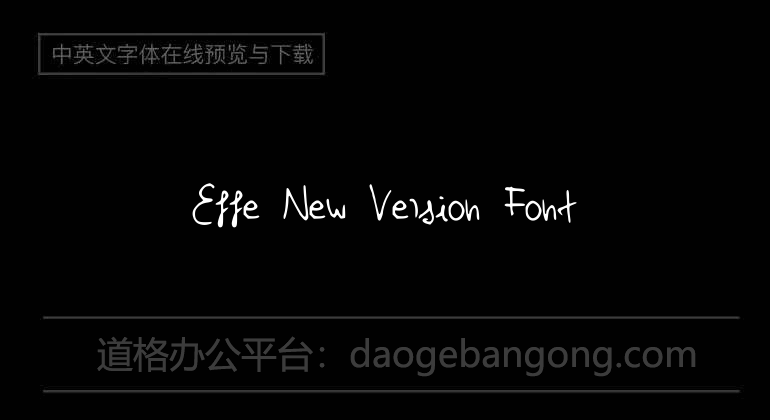 Effe New Version Font