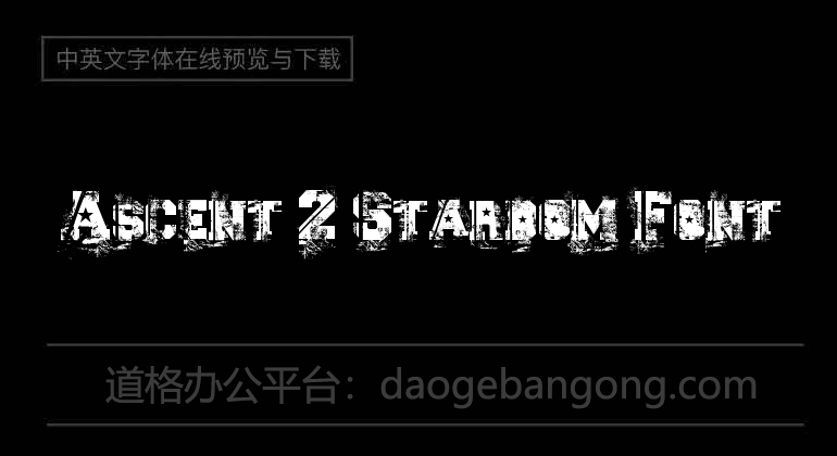 Ascent 2 Stardom Font