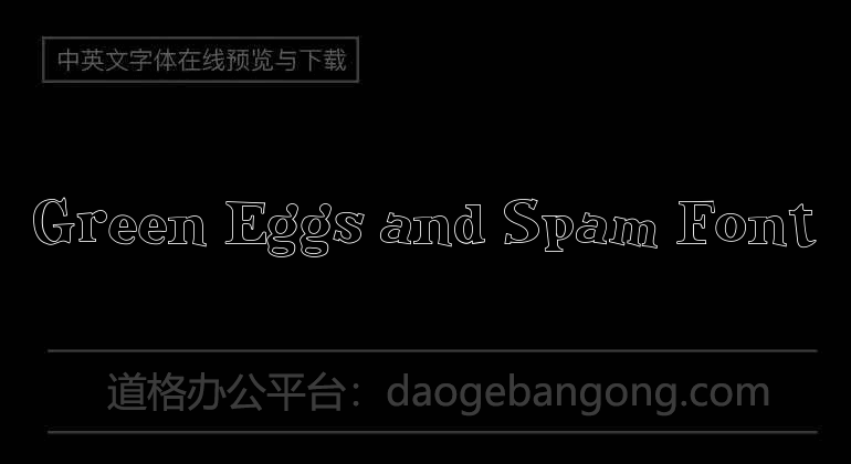 Green Eggs and Spam Font