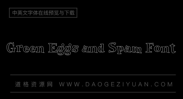 Green Eggs and Spam Font