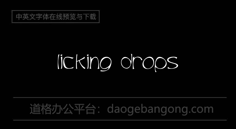 Licking Drops